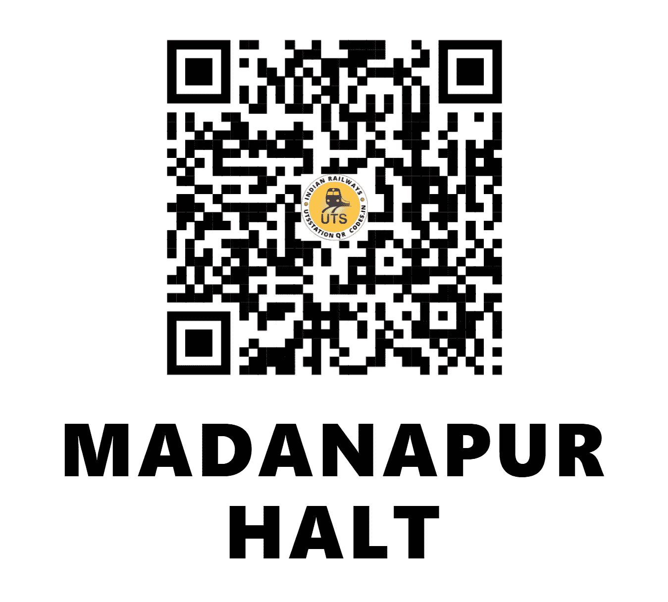 UTS QR Code for MADANAPUR HALT - MDPJ (SC - MAHARASHTRA)