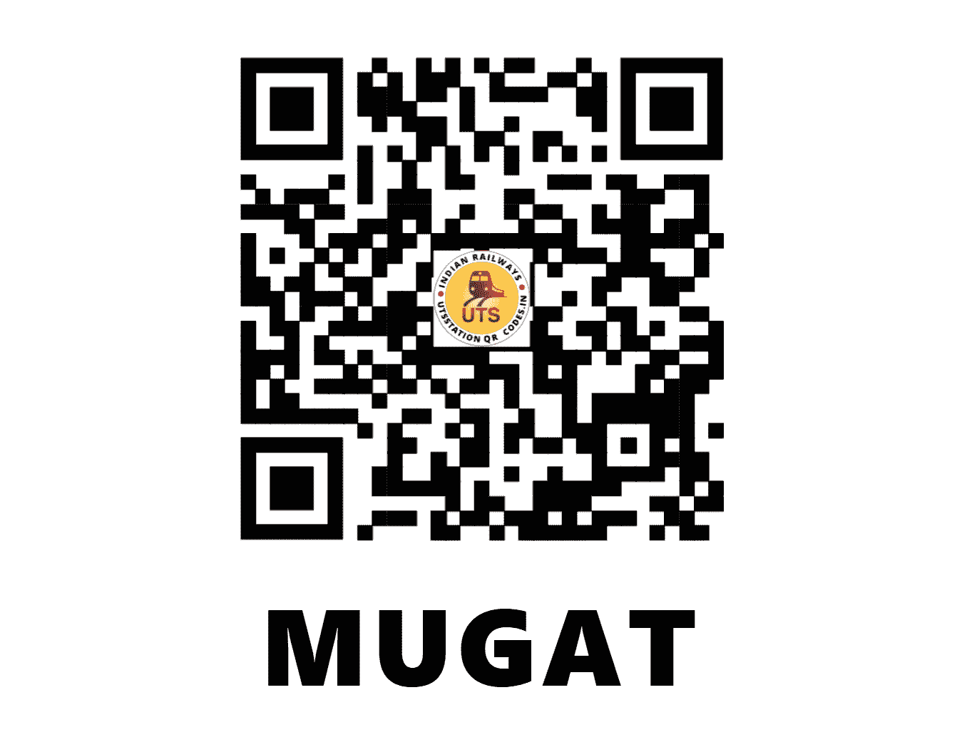 UTS QR Code for MUGAT - MGC (SC - MAHARASHTRA)