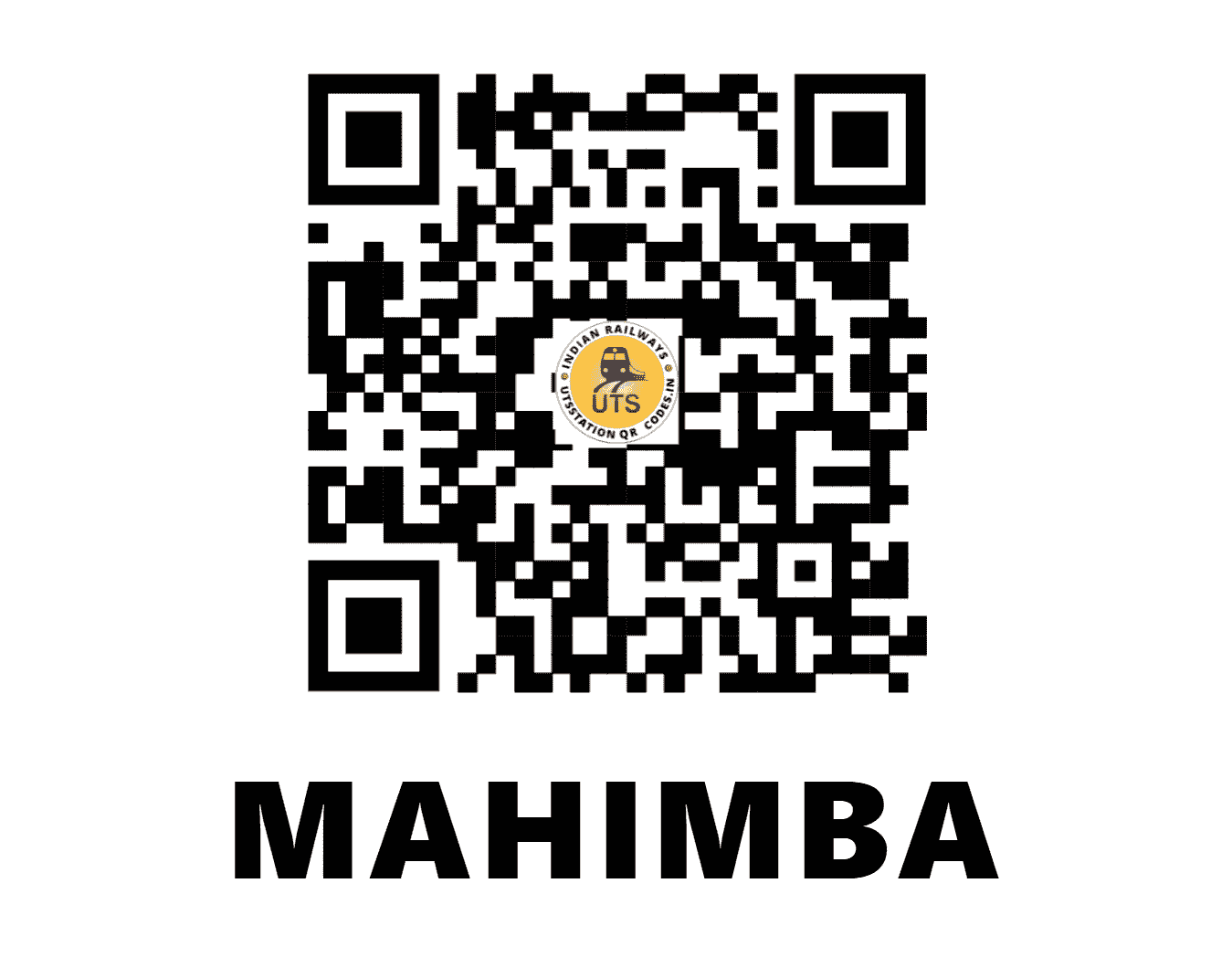 UTS QR Code for MAHIMBA - MHMB (SC - MAHARASHTRA)