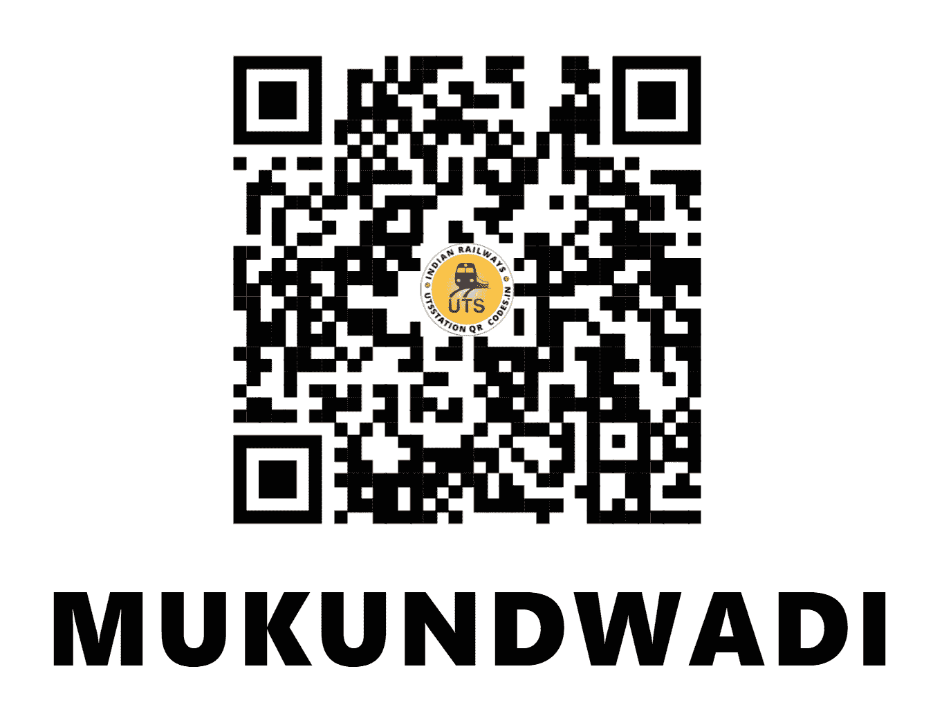 UTS QR Code for MUKUNDWADI - MKDD (SC - MAHARASHTRA)