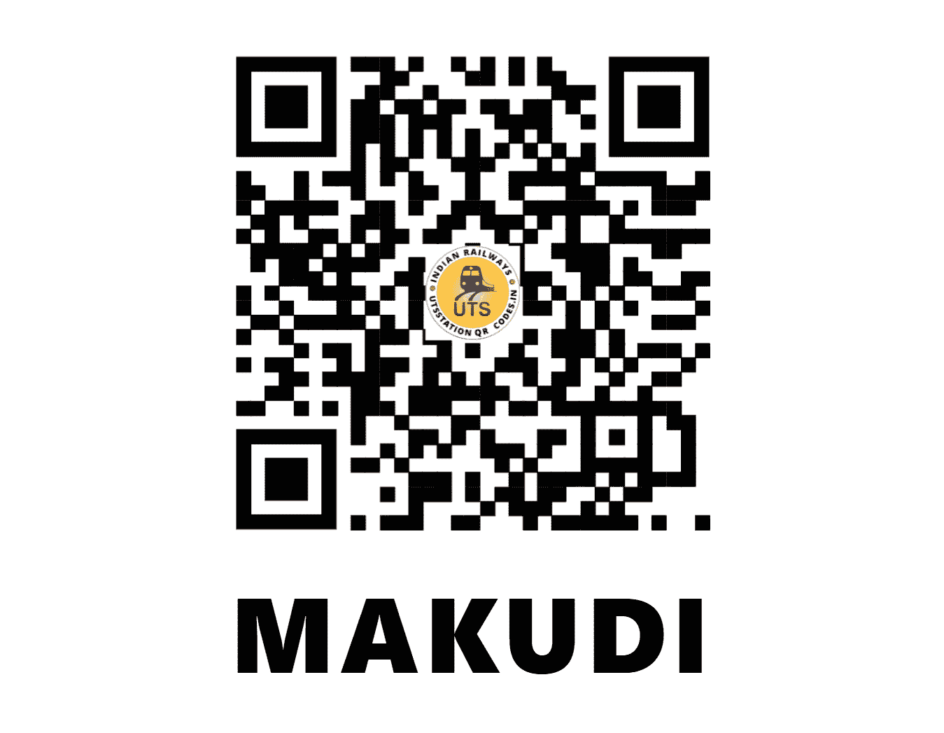 UTS QR Code for MAKUDI - MKDI (SC - MAHARASHTRA)