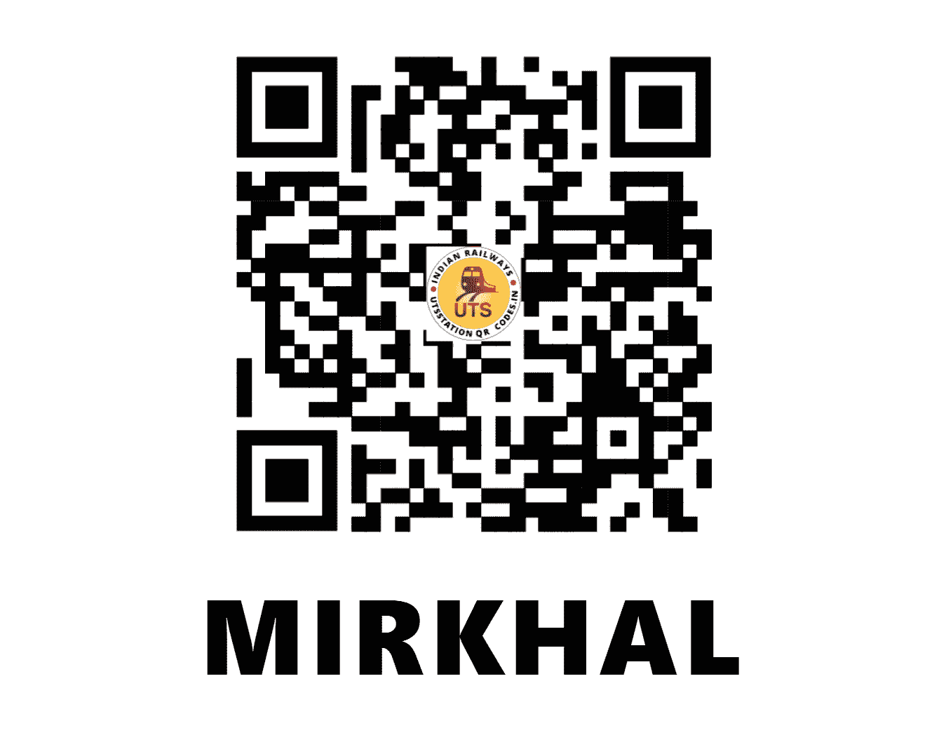 UTS QR Code for MIRKHAL - MQL (SC - MAHARASHTRA)