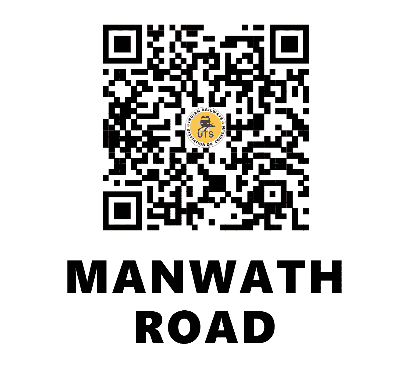 UTS QR Code for MANWATH ROAD - MVO (SC - MAHARASHTRA)