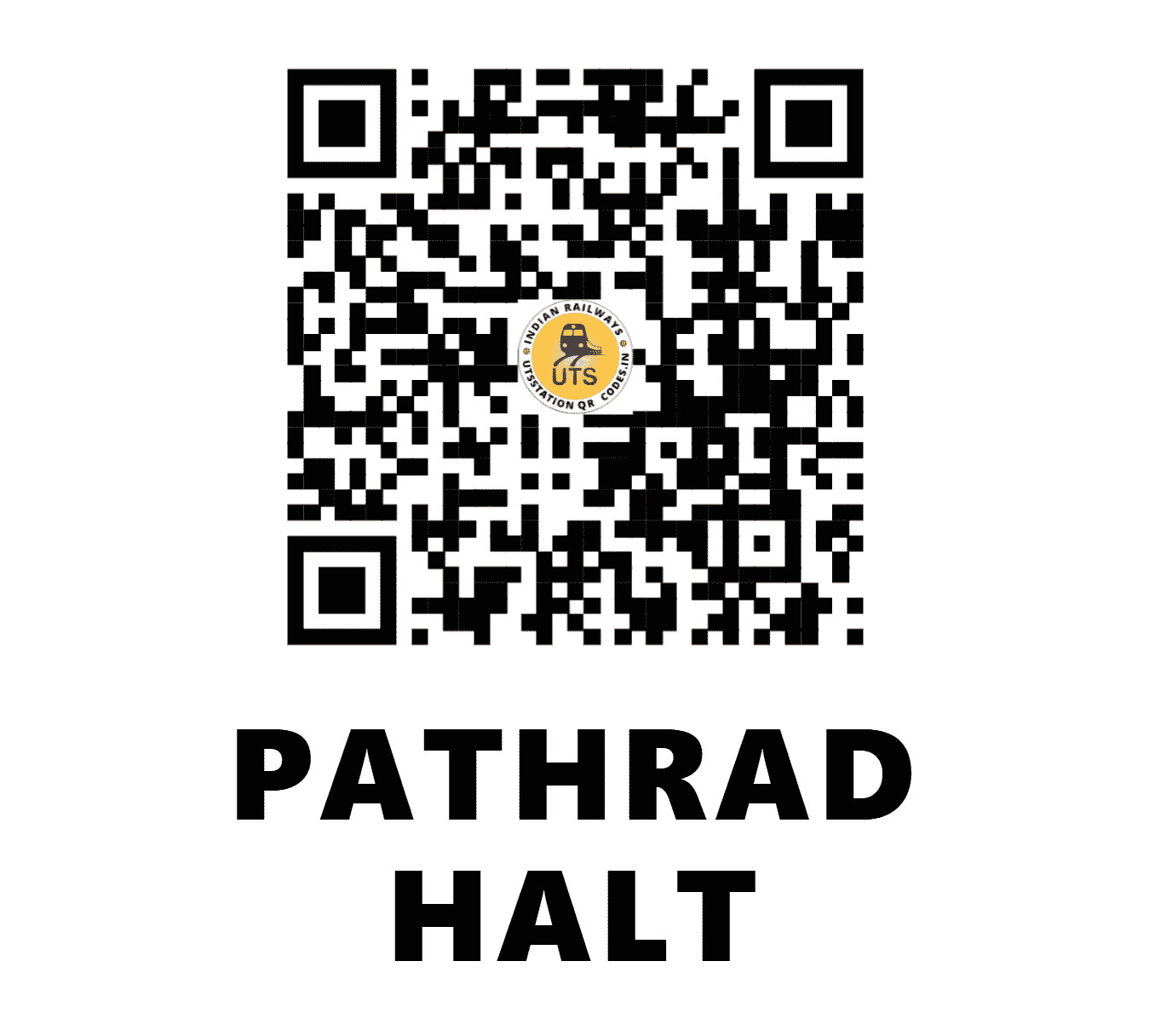 UTS QR Code for PATHRAD HALT - PARD (SC - MAHARASHTRA)
