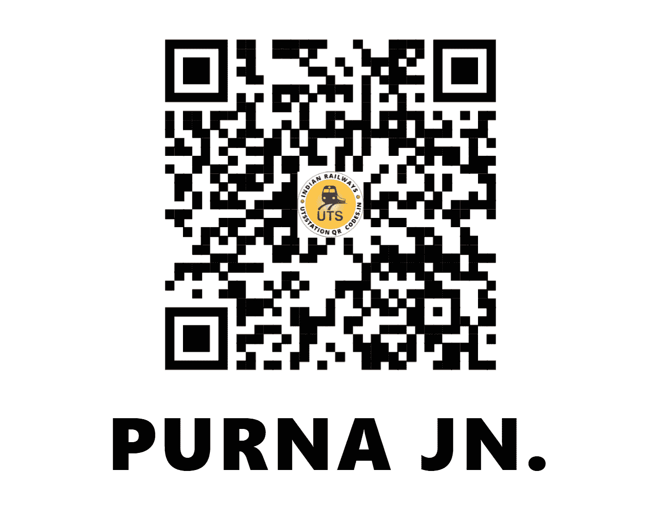 UTS QR Code for PURNA JN. - PAU (SC - MAHARASHTRA)
