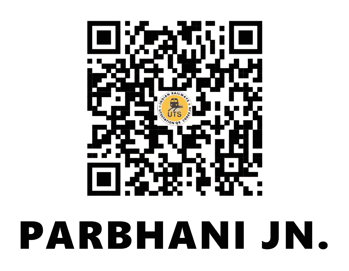 UTS QR Code for PARBHANI JN. - PBN (SC - MAHARASHTRA)