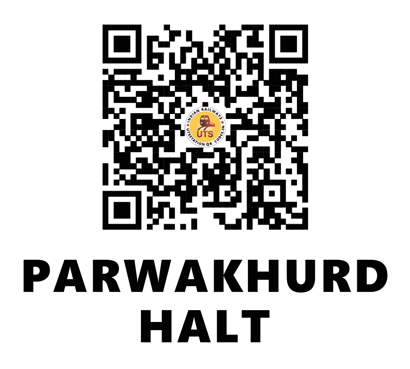 UTS QR Code for PARWAKHURD HALT - PRWA (SC - MAHARASHTRA)