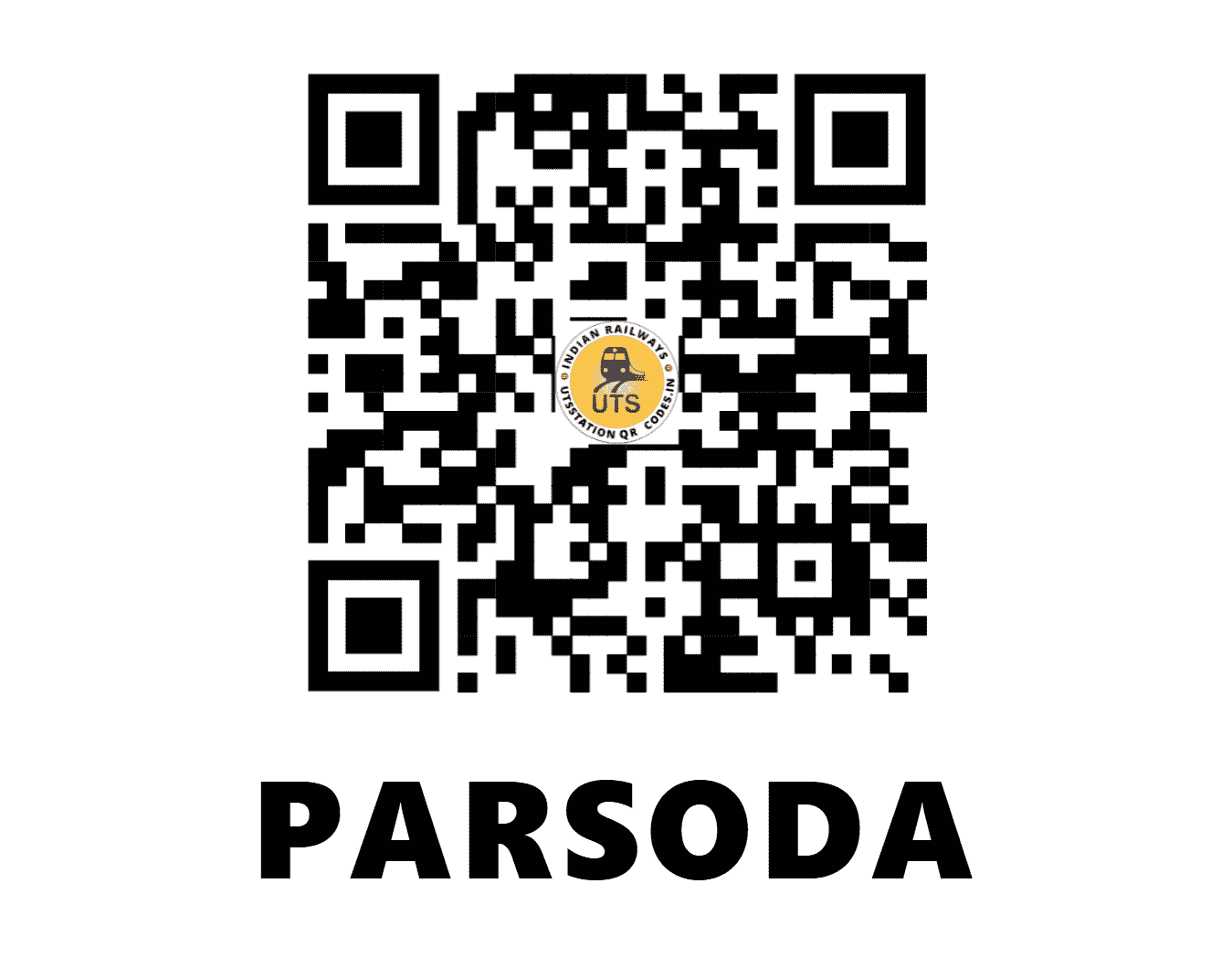 UTS QR Code for PARSODA - PSD (SC - MAHARASHTRA)