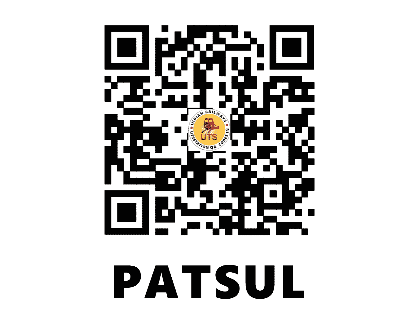 UTS QR Code for PATSUL - PTZ (SC - MAHARASHTRA)