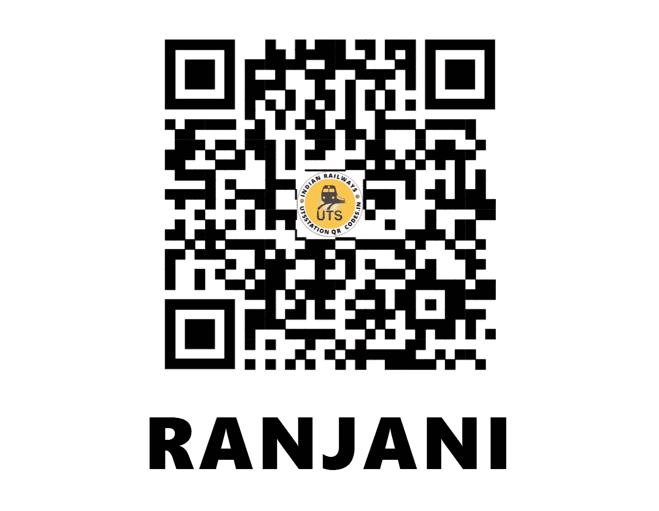 UTS QR Code for RANJANI - RNE (SC - MAHARASHTRA)