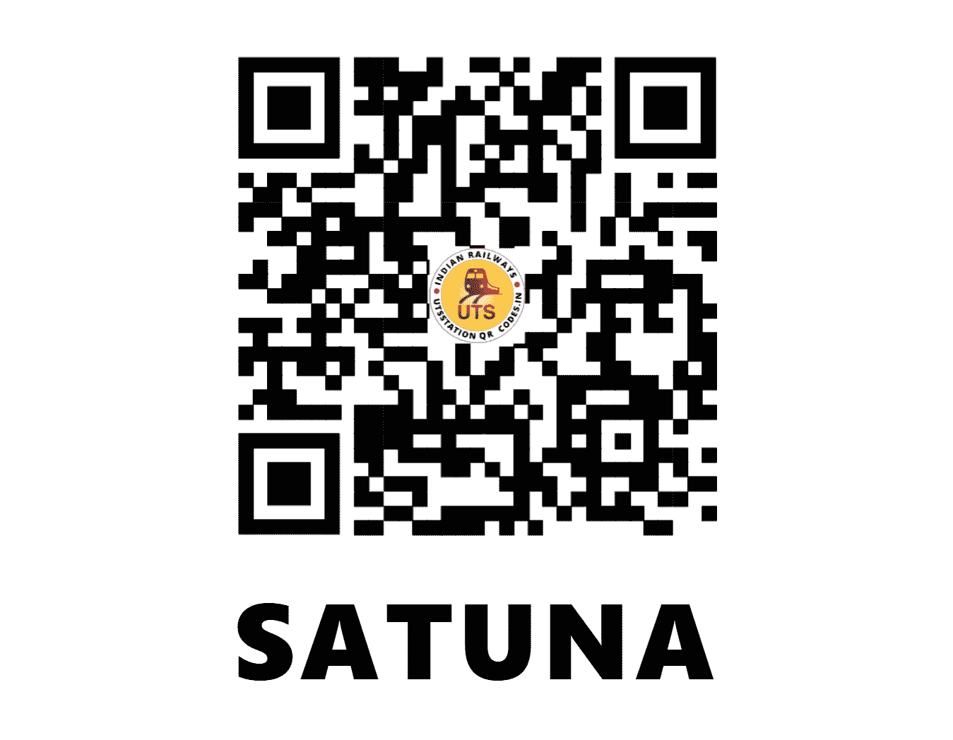 UTS QR Code for SATUNA - SCO (SC - MAHARASHTRA)