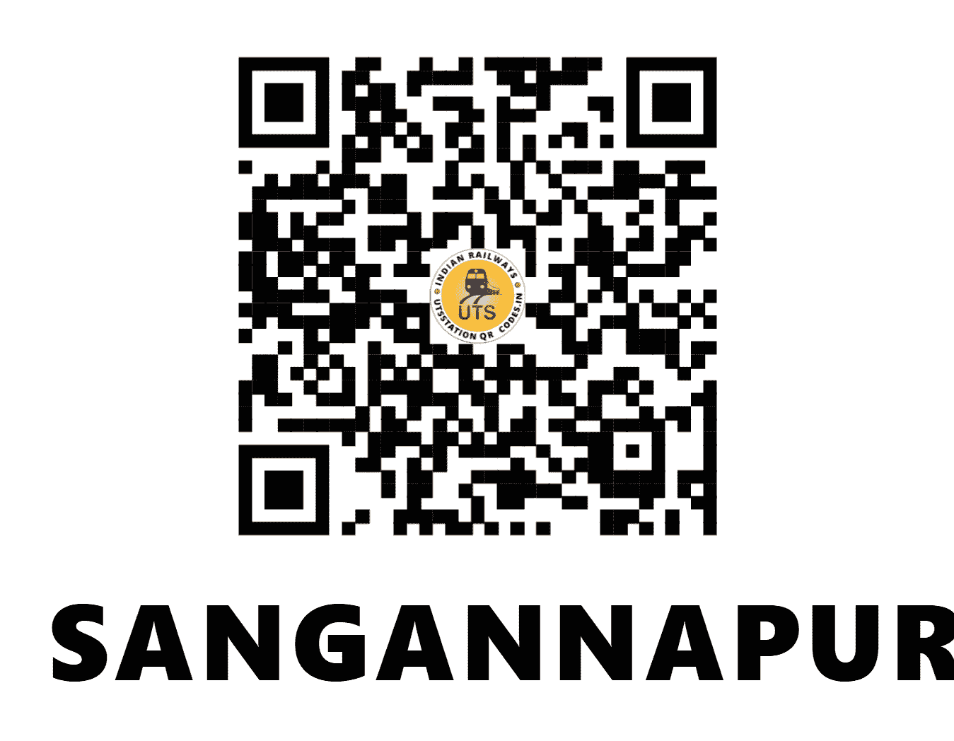 UTS QR Code for SANGANNAPUR - SNGR (SC - MAHARASHTRA)