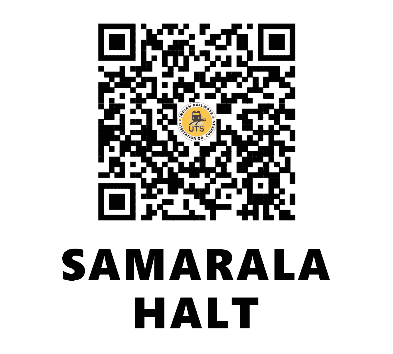 UTS QR Code for SAMARALA HALT - SQE (SC - MAHARASHTRA)