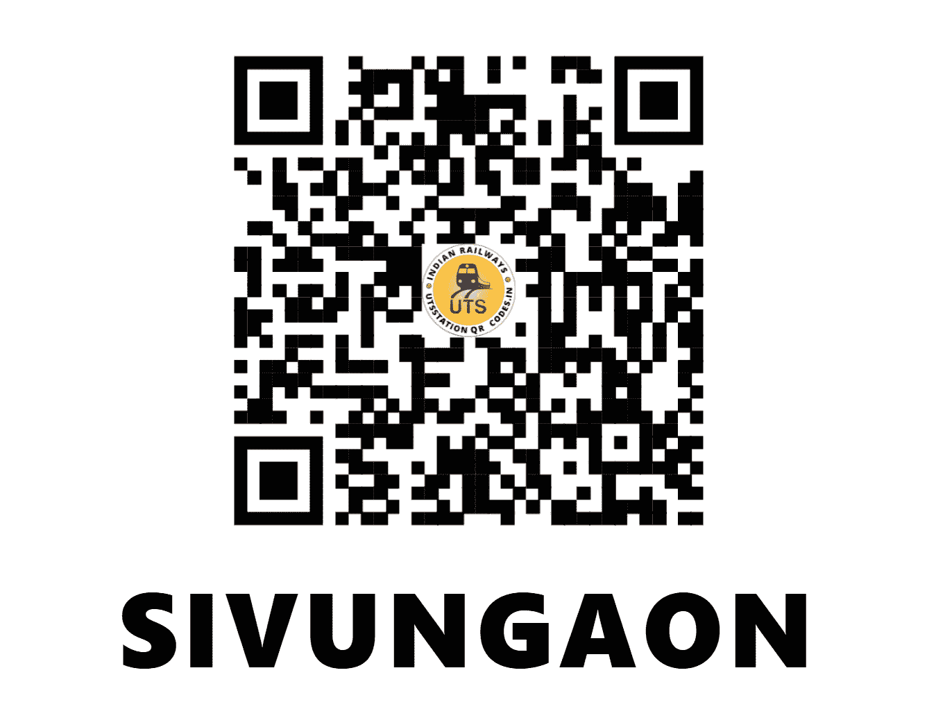 UTS QR Code for SIVUNGAON - SVN (SC - MAHARASHTRA)