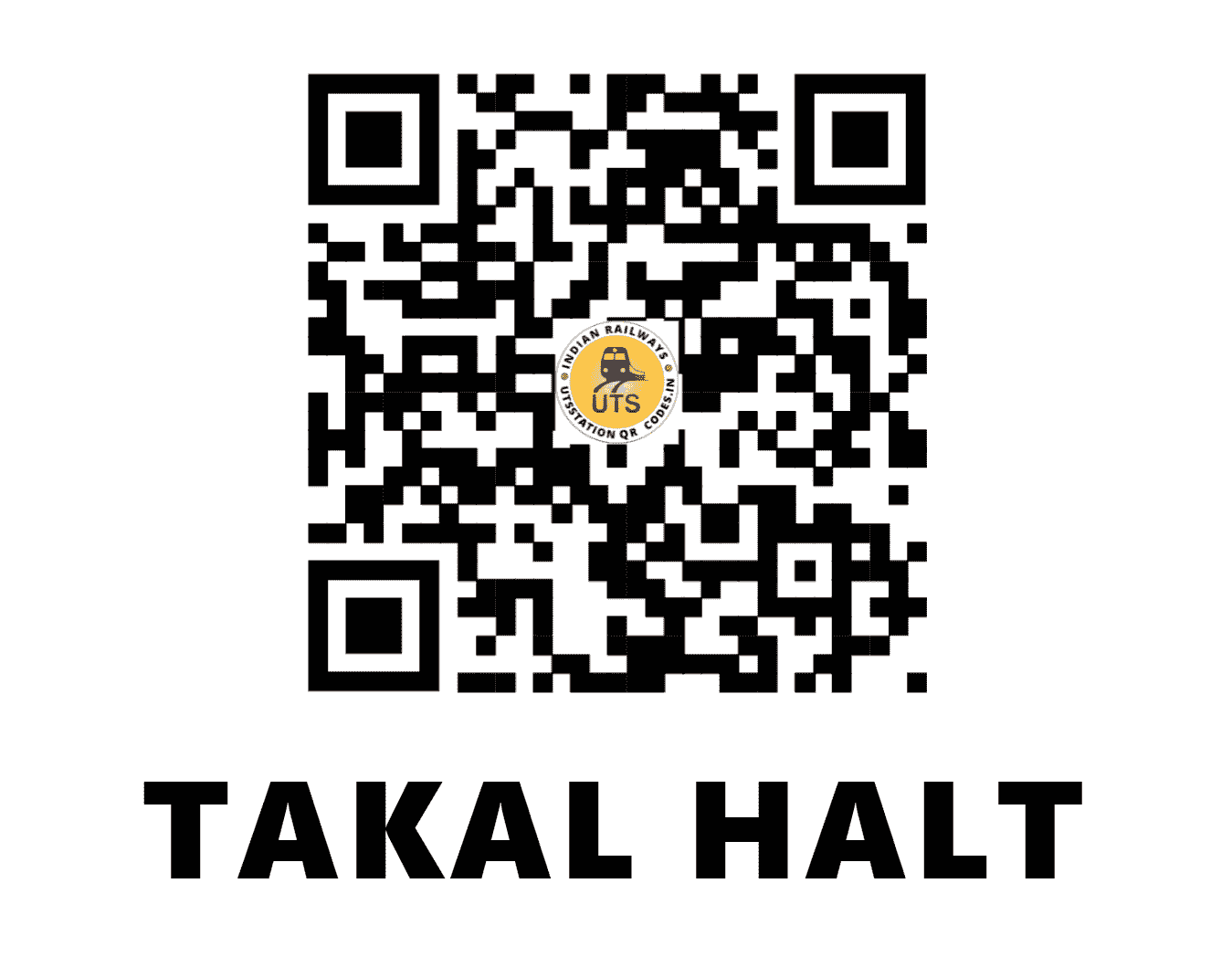 UTS QR Code for TAKAL HALT - TAKL (SC - MAHARASHTRA)