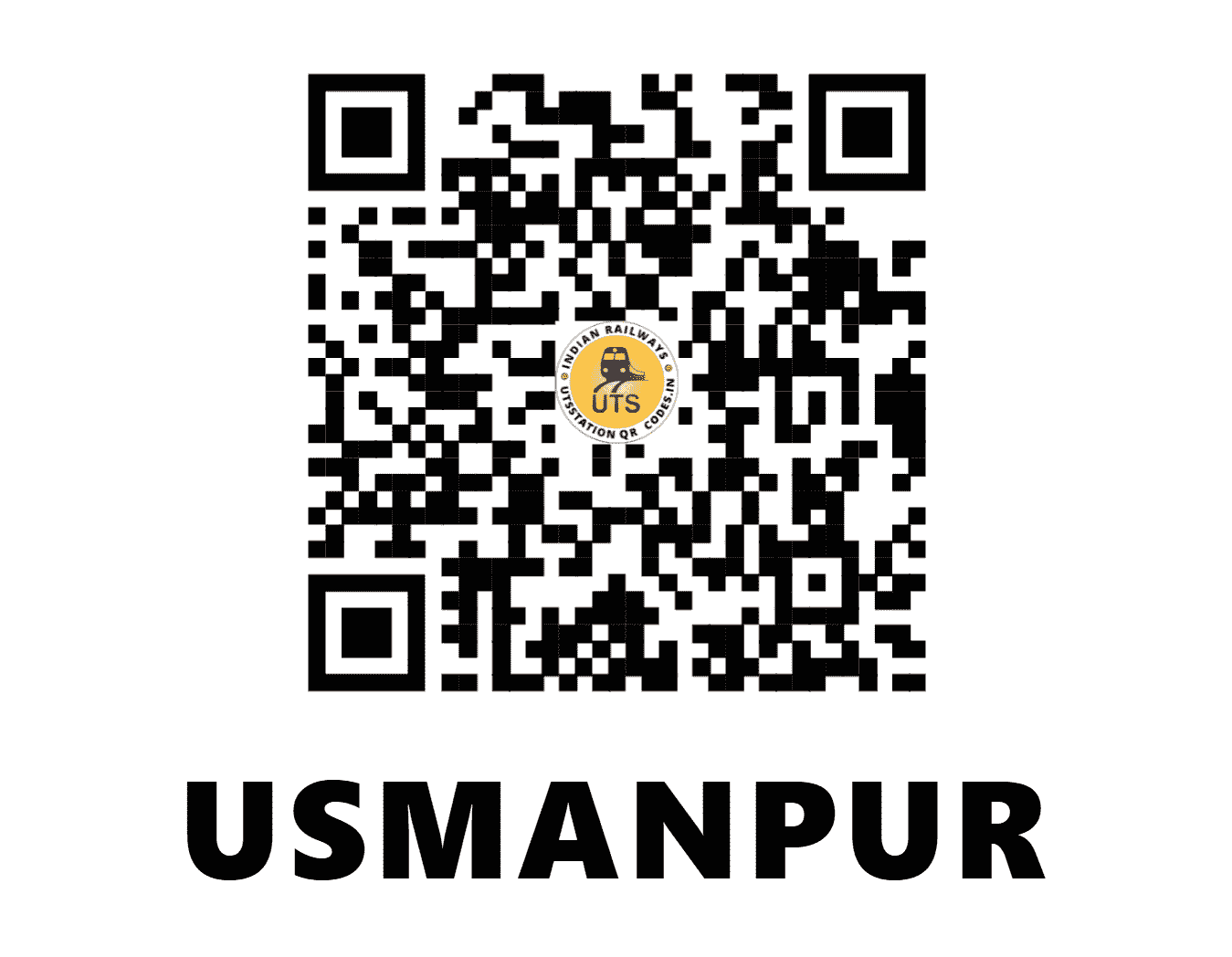 UTS QR Code for USMANPUR - UPR (SC - MAHARASHTRA)