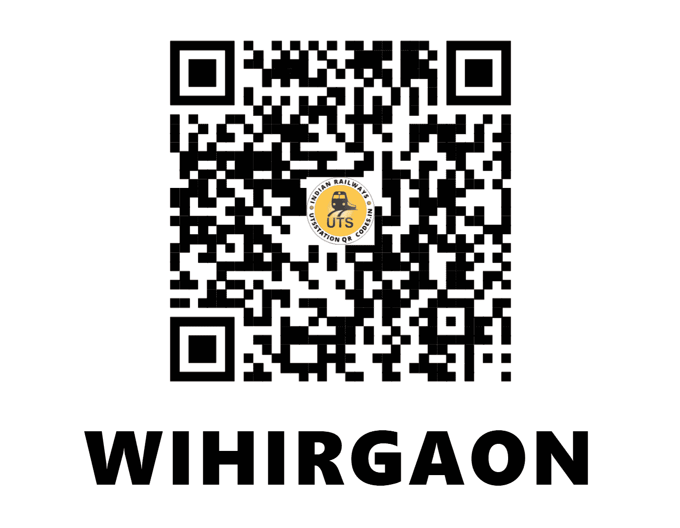 UTS QR Code for WIHIRGAON - VHGN (SC - MAHARASHTRA)