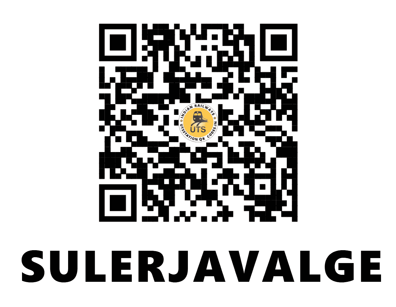 UTS QR Code for SULERJAVALGE - SLGE (SW - MAHARASHTRA)