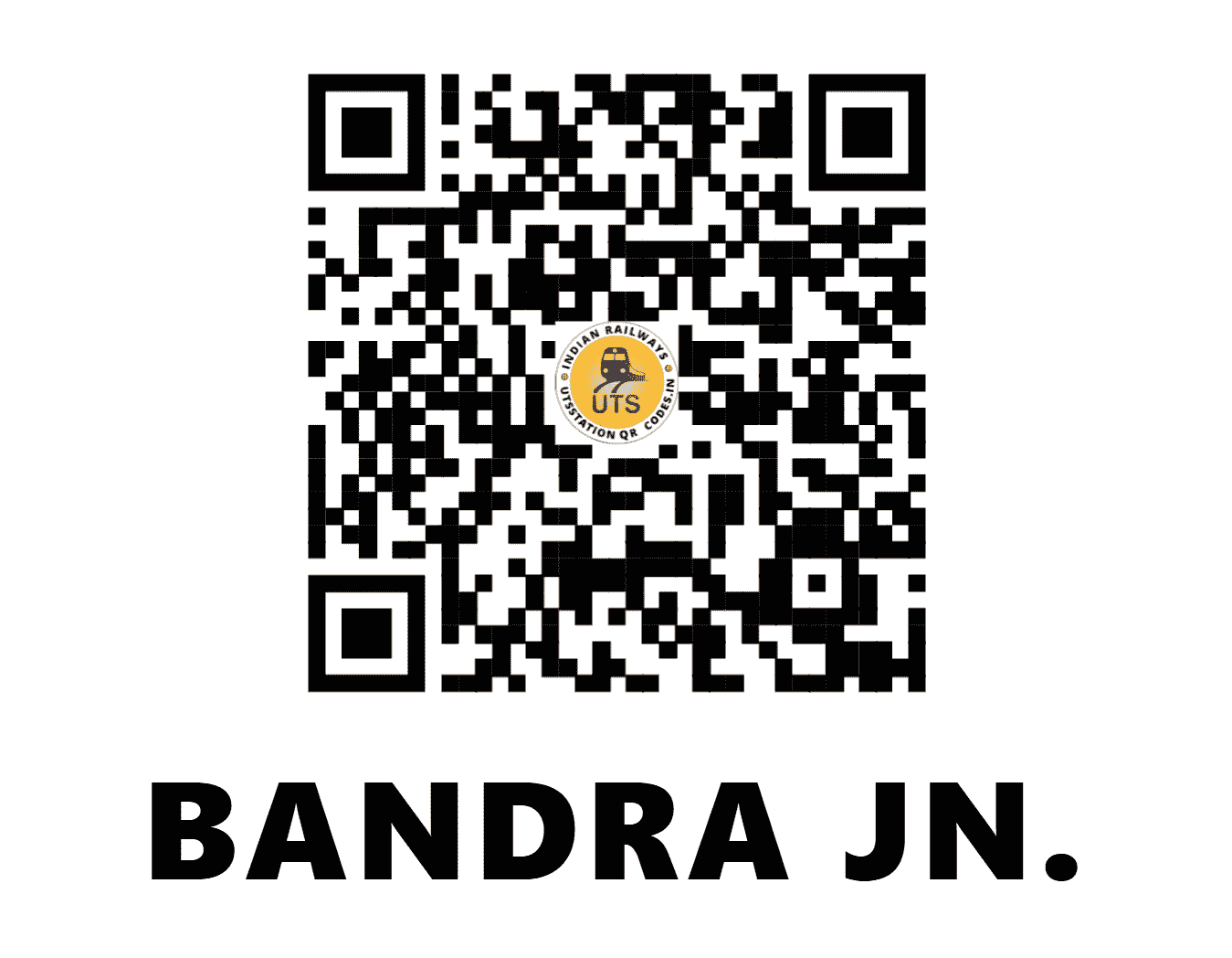 UTS QR Code for BANDRA JN. - BA (WR - MAHARASHTRA)