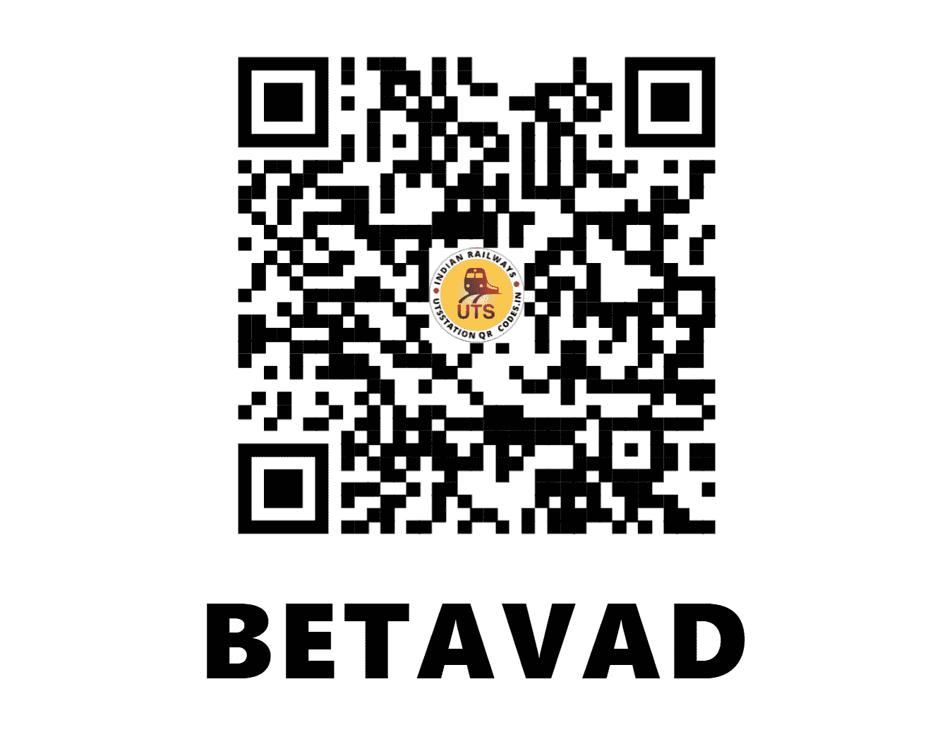 UTS QR Code for BETAVAD - BEW (WR - MAHARASHTRA)
