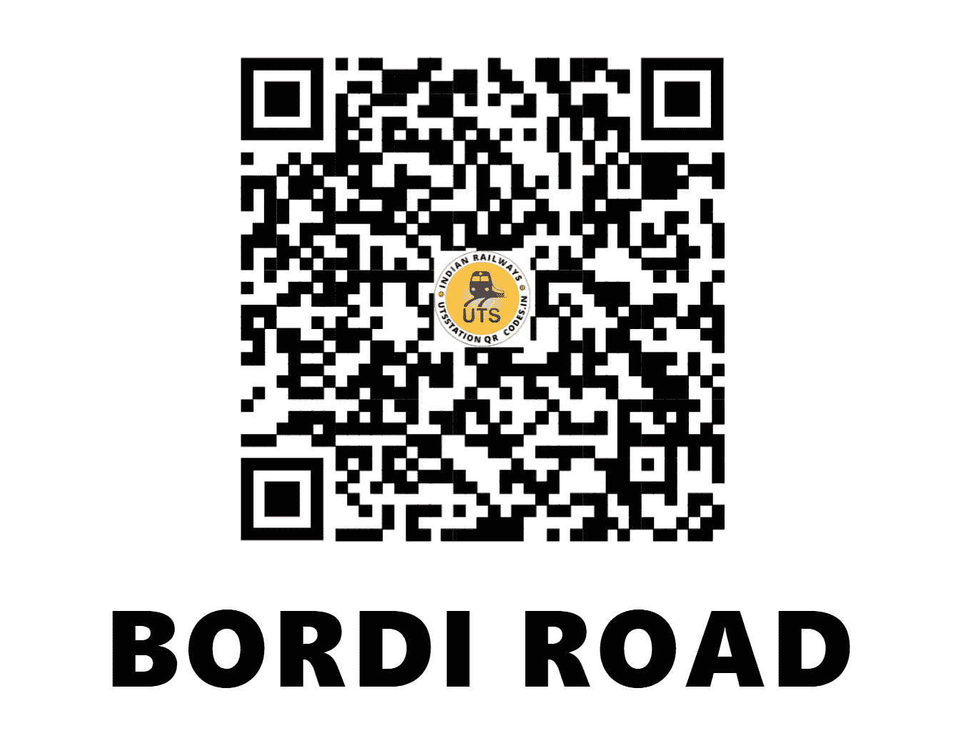 UTS QR Code for BORDI ROAD - BRRD (WR - MAHARASHTRA)