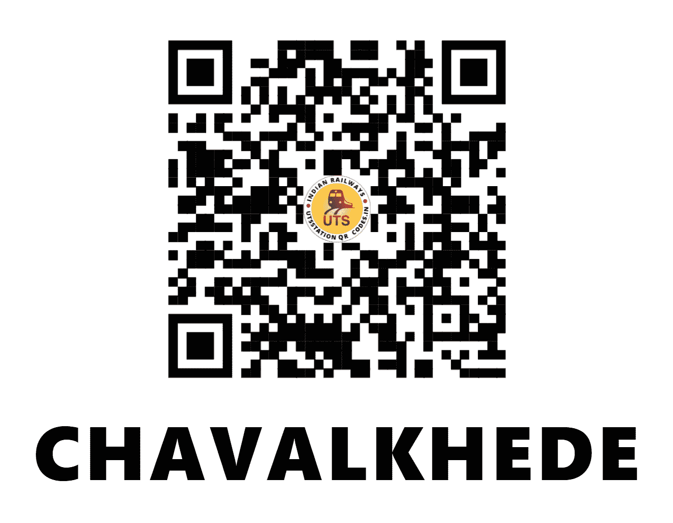 UTS QR Code for CHAVALKHEDE - CHLK (WR - MAHARASHTRA)
