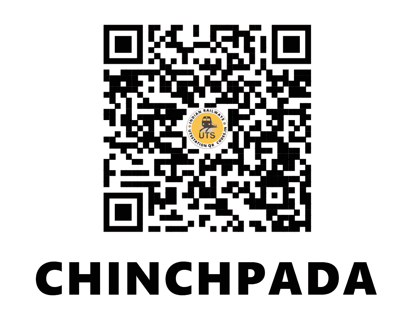UTS QR Code for CHINCHPADA - CPD (WR - MAHARASHTRA)