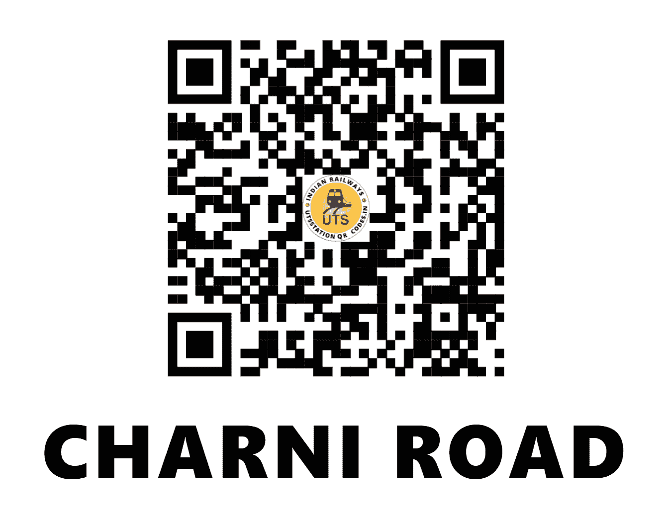 UTS QR Code for CHARNI ROAD - CYR (WR - MAHARASHTRA)