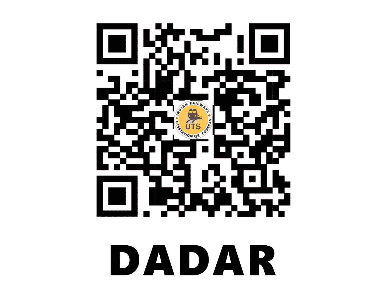 UTS QR Code for DADAR - DDR (WR - MAHARASHTRA)