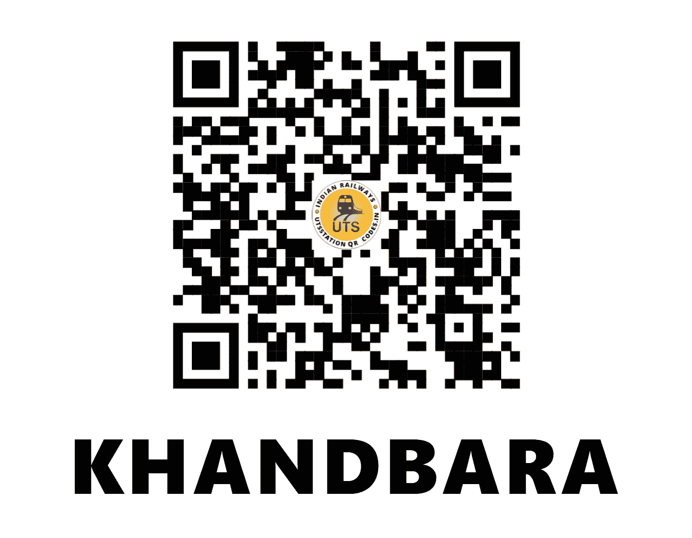 UTS QR Code for KHANDBARA - KBH (WR - MAHARASHTRA)