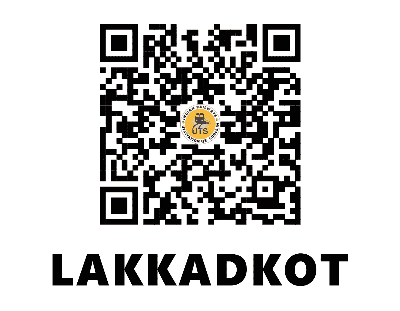 UTS QR Code for LAKKADKOT - LKKD (WR - MAHARASHTRA)