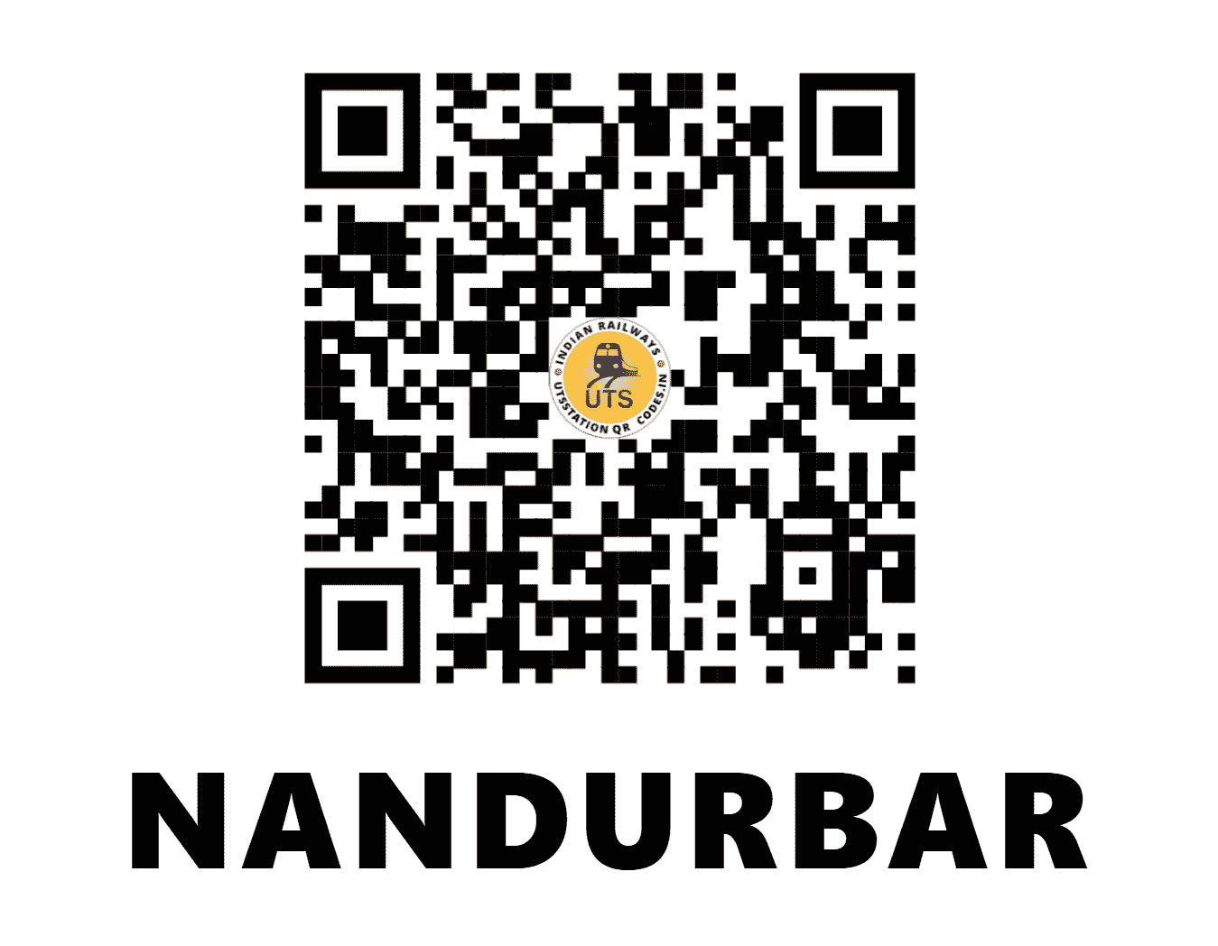 UTS QR Code for NANDURBAR - NDB (WR - MAHARASHTRA)