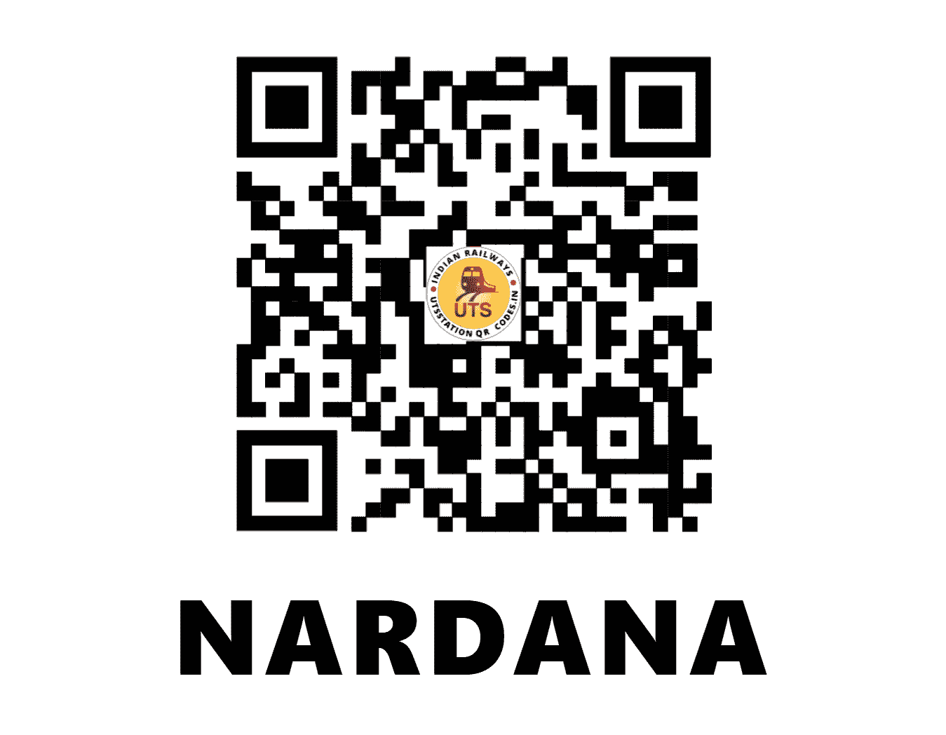UTS QR Code for NARDANA - NDN (WR - MAHARASHTRA)