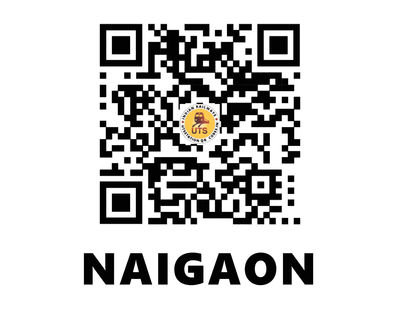 UTS QR Code for NAIGAON - NIG (WR - MAHARASHTRA)