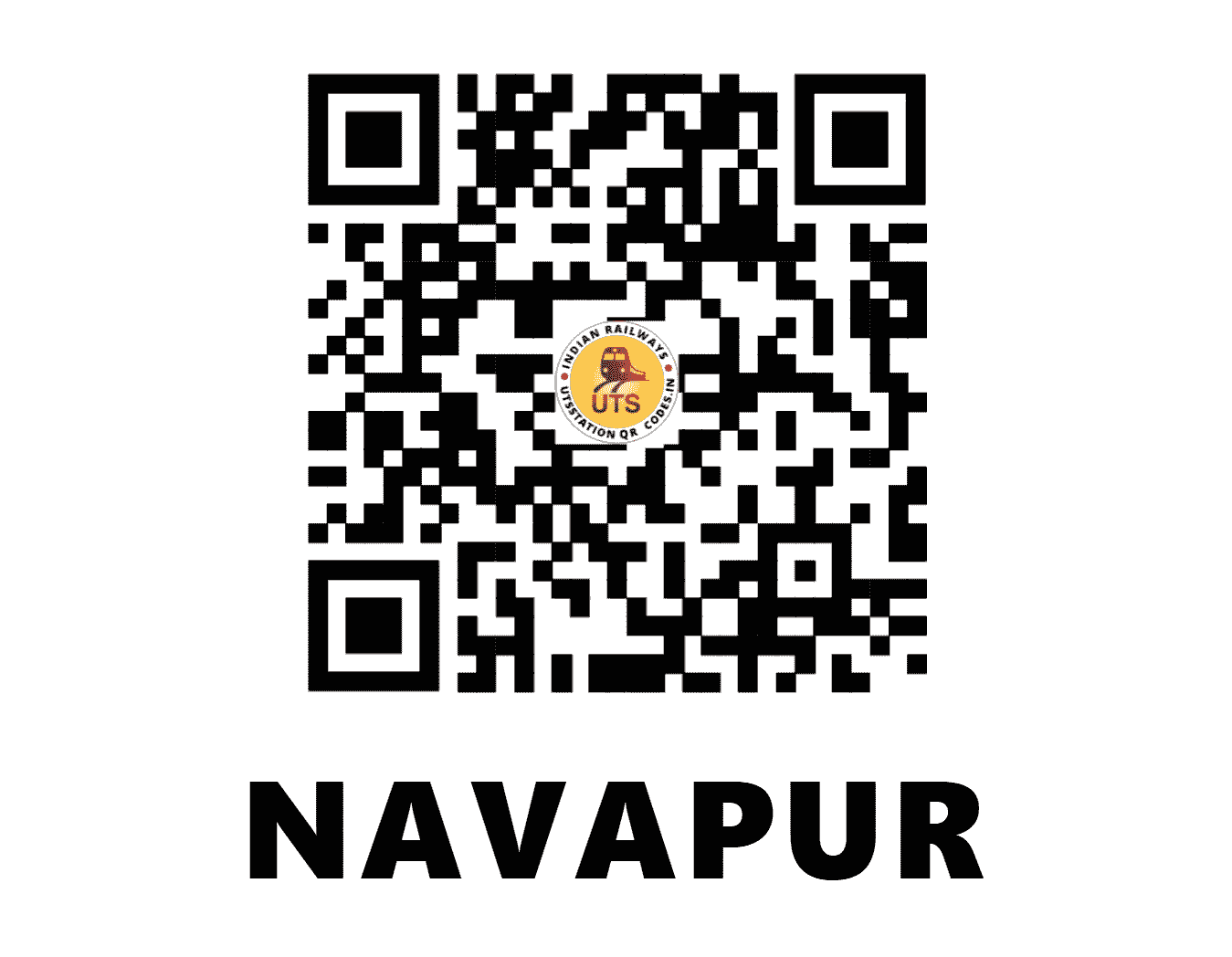 UTS QR Code for NAVAPUR - NWU (WR - MAHARASHTRA)