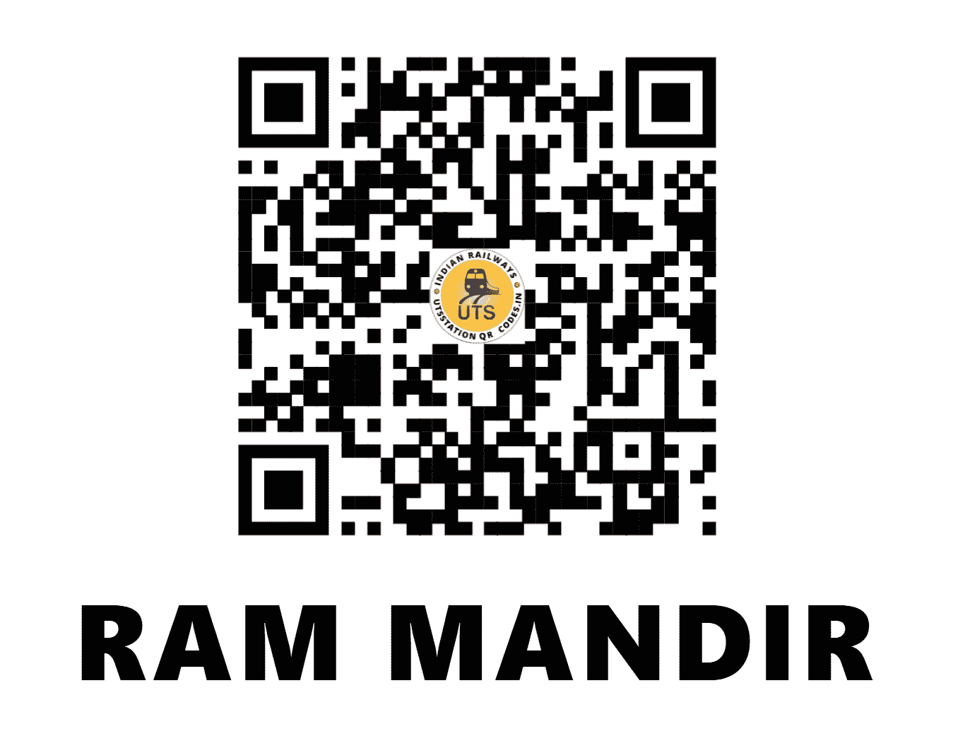 UTS QR Code for RAM MANDIR - RMAR (WR - MAHARASHTRA)