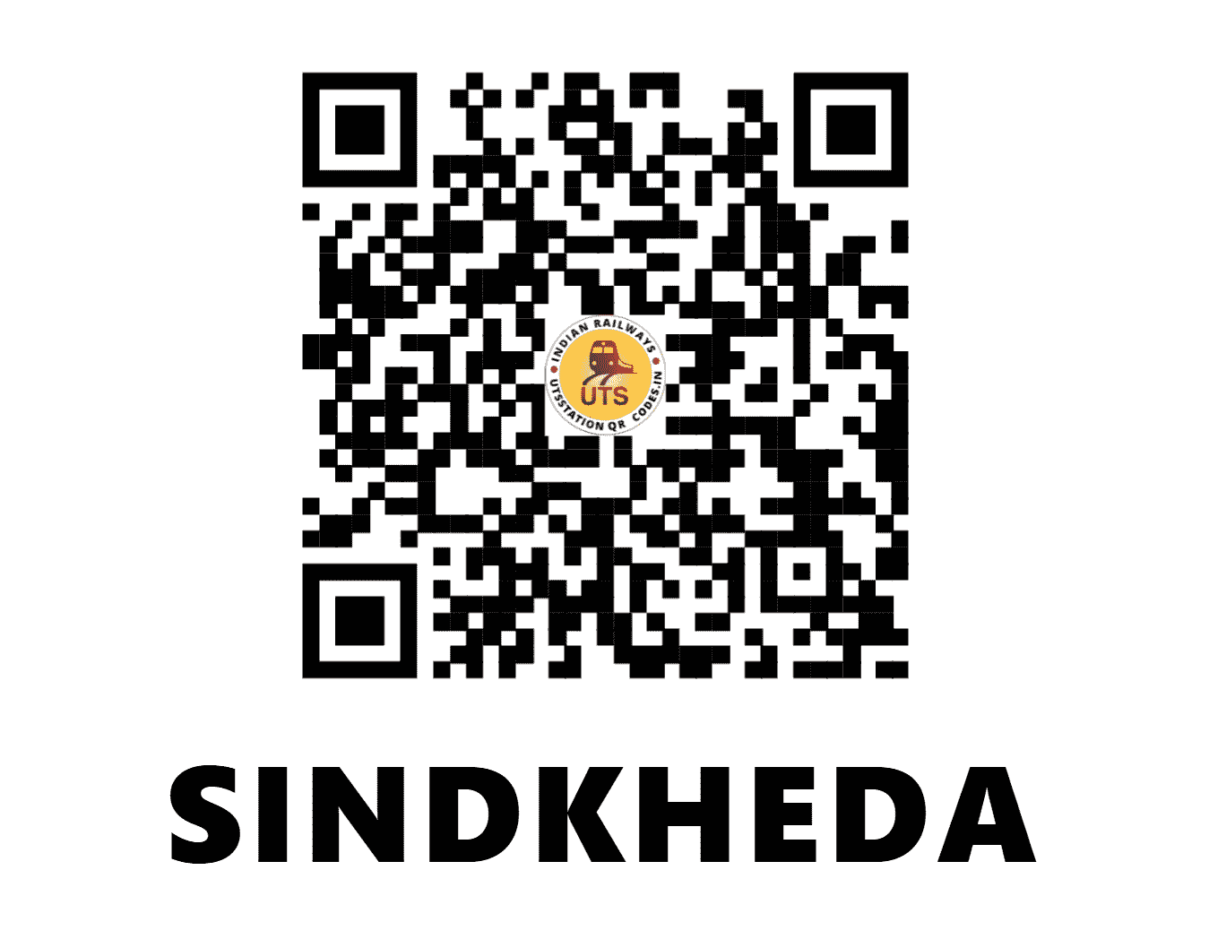 UTS QR Code for SINDKHEDA - SNK (WR - MAHARASHTRA)