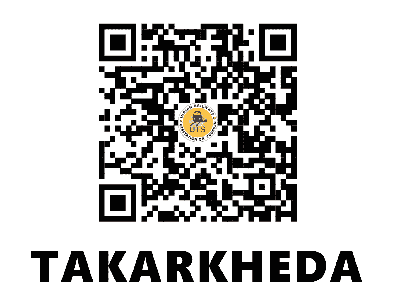 UTS QR Code for TAKARKHEDA - TKHE (WR - MAHARASHTRA)