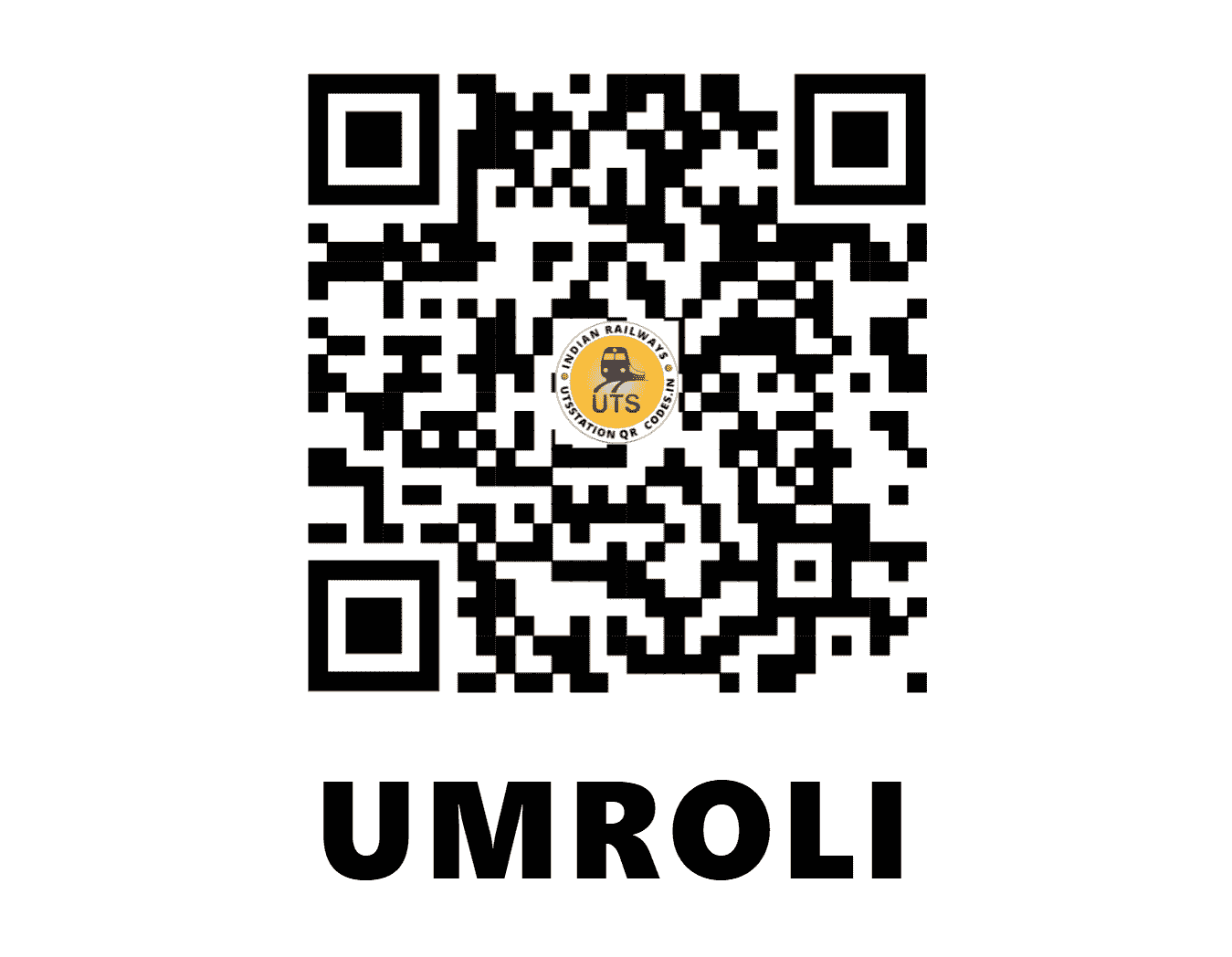 UTS QR Code for UMROLI - UOI (WR - MAHARASHTRA)