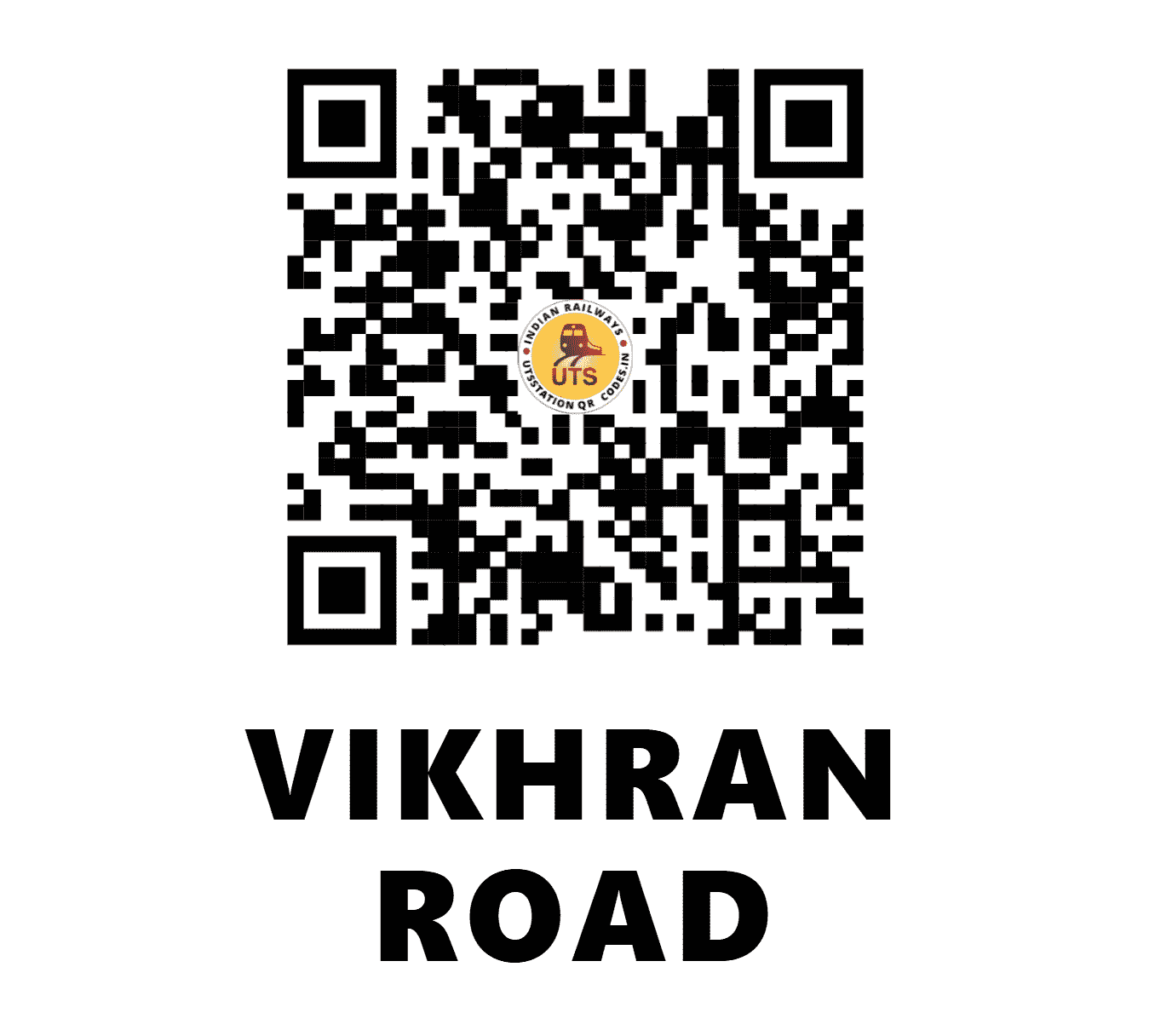 UTS QR Code for VIKHRAN ROAD - VKH (WR - MAHARASHTRA)