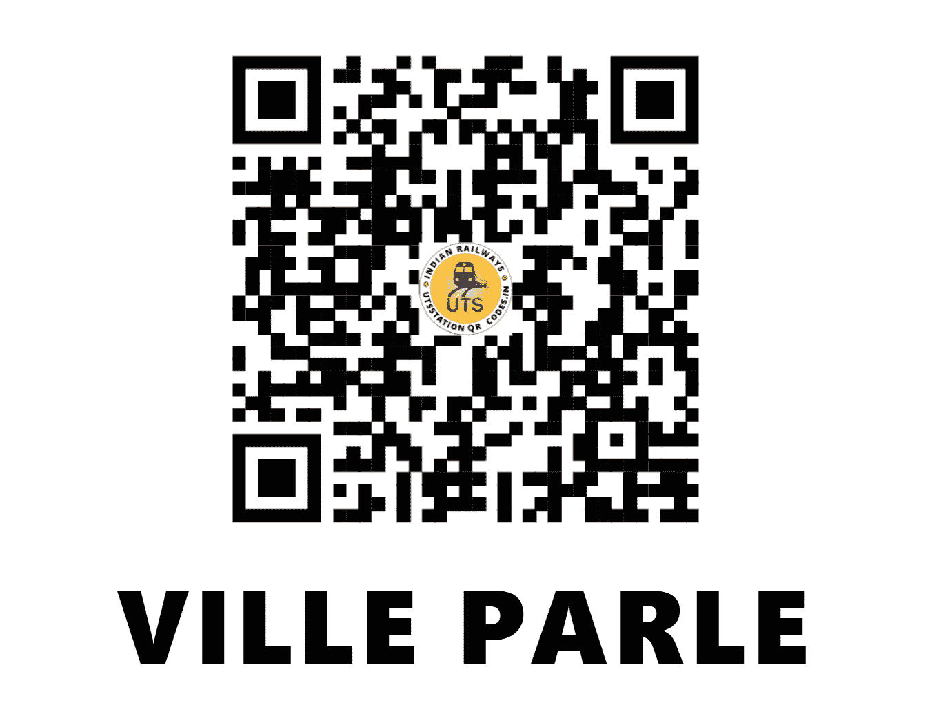 UTS QR Code for VILLE PARLE - VLP (WR - MAHARASHTRA)