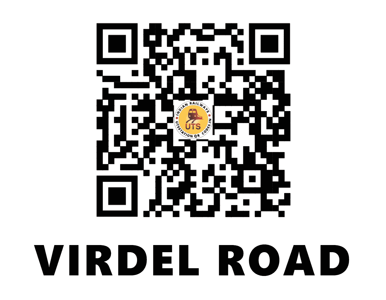 UTS QR Code for VIRDEL ROAD - VRD (WR - MAHARASHTRA)