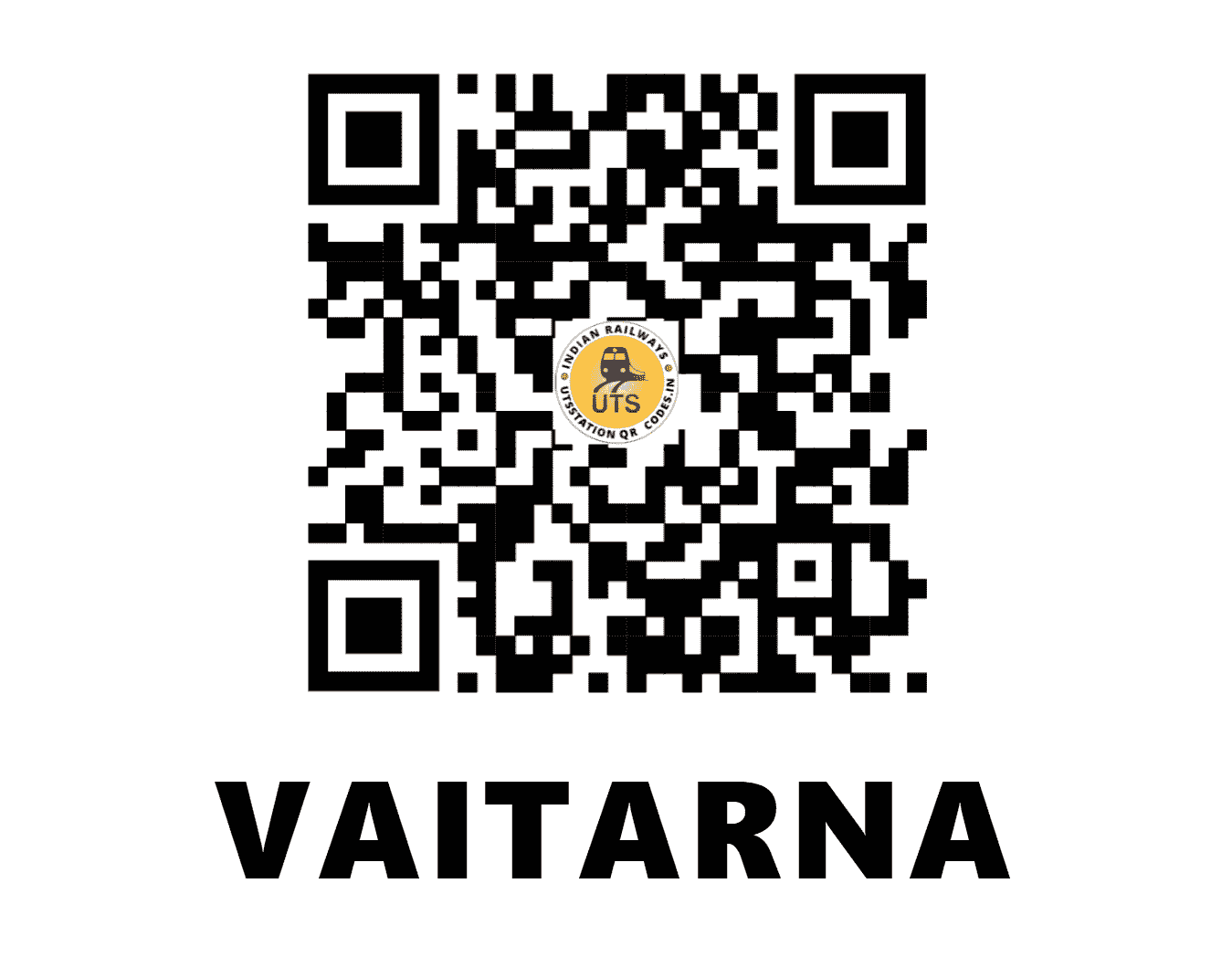 UTS QR Code for VAITARNA - VTN (WR - MAHARASHTRA)