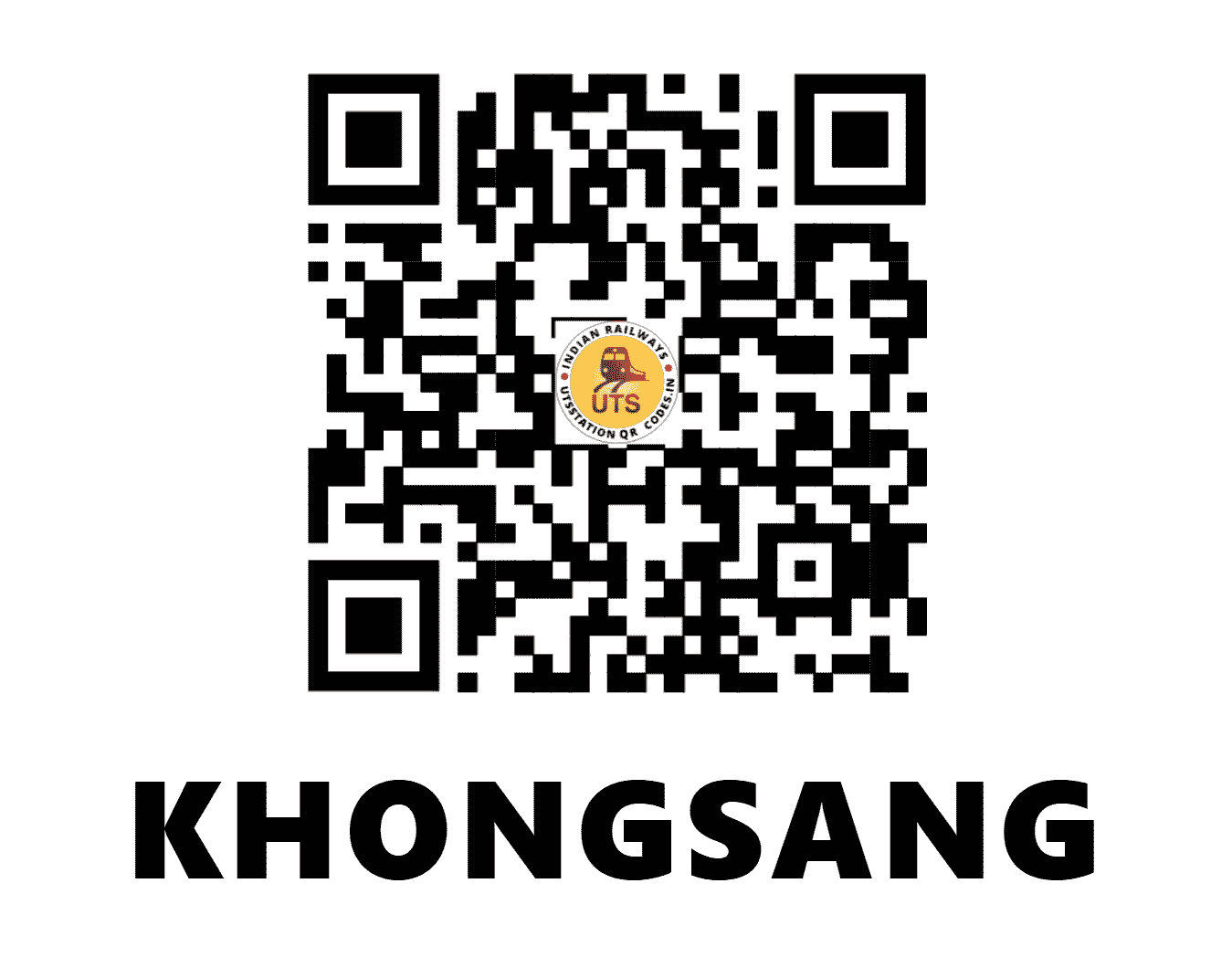 UTS QR Code for KHONGSANG - KGBP (NF - MANIPUR)