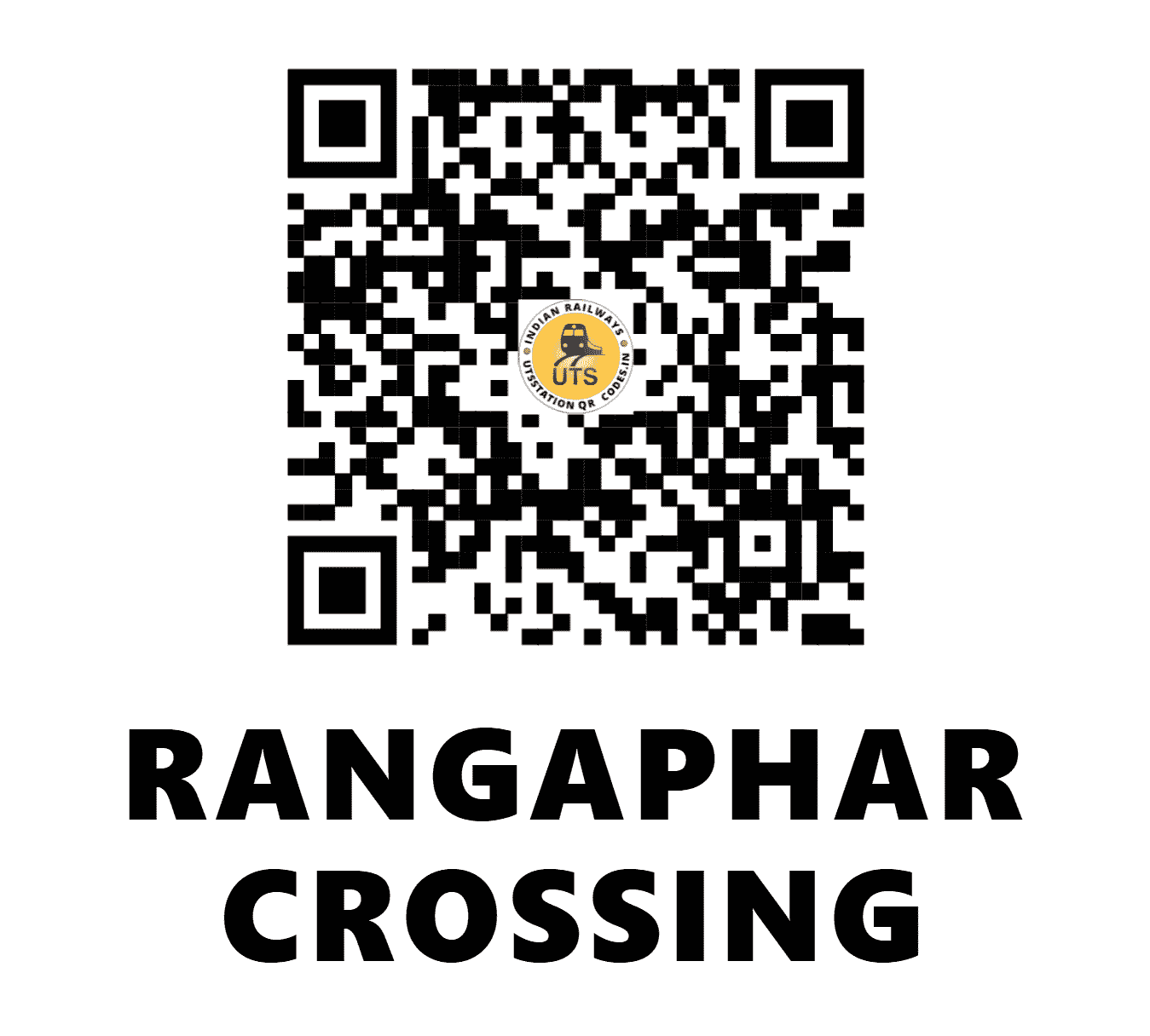 UTS QR Code for RANGAPHAR CROSSING - RXRX (NF - NAGALAND)