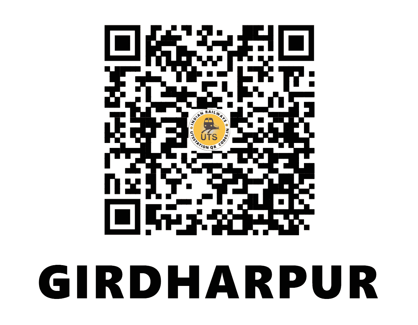 UTS QR Code for GIRDHARPUR - GIW (NC - )