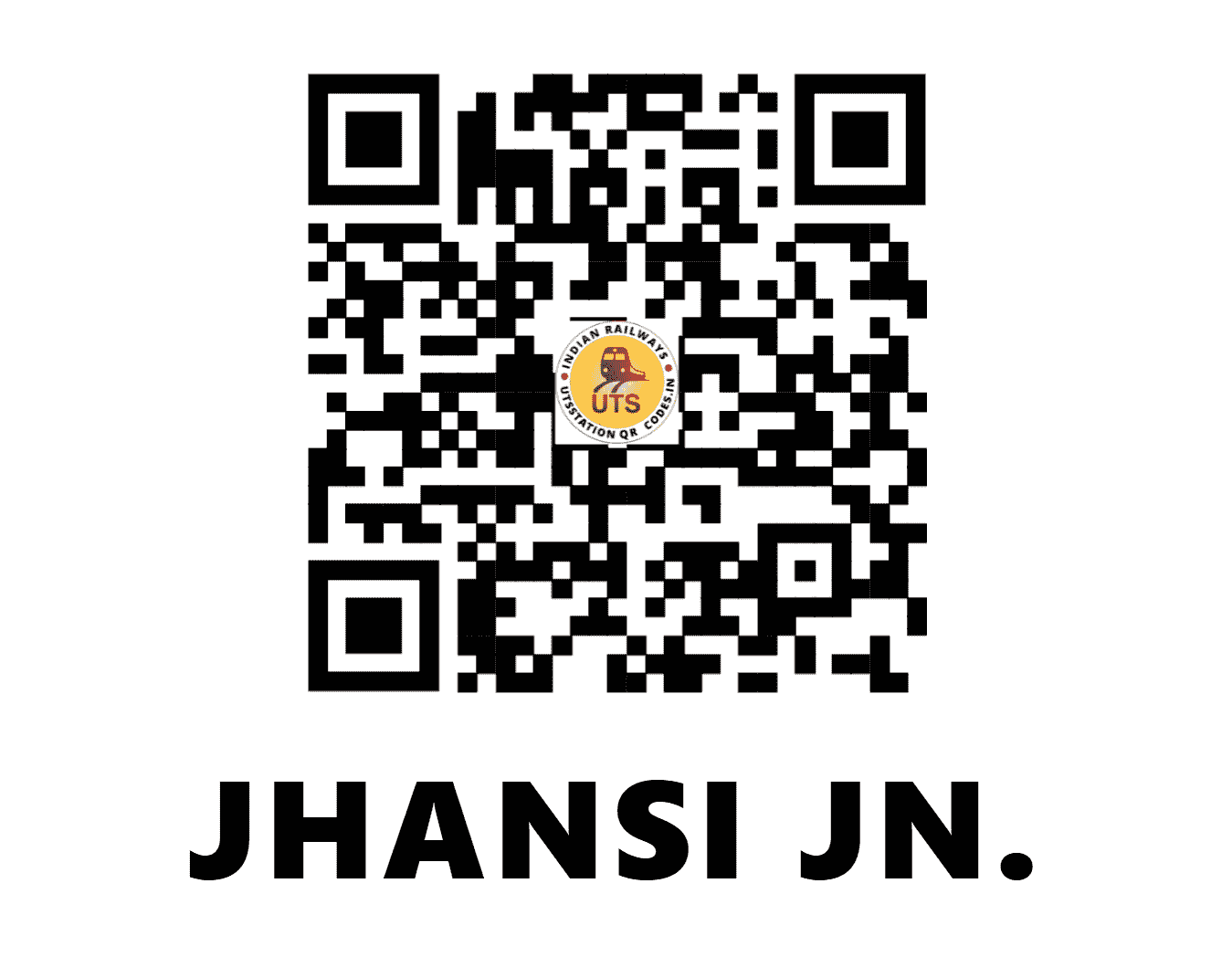 UTS QR Code for JHANSI JN. - JHS (NC - )