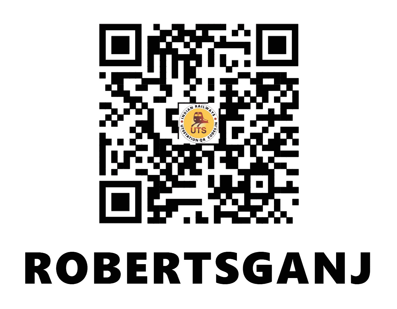 UTS QR Code for ROBERTSGANJ - RBGJ (NC - )