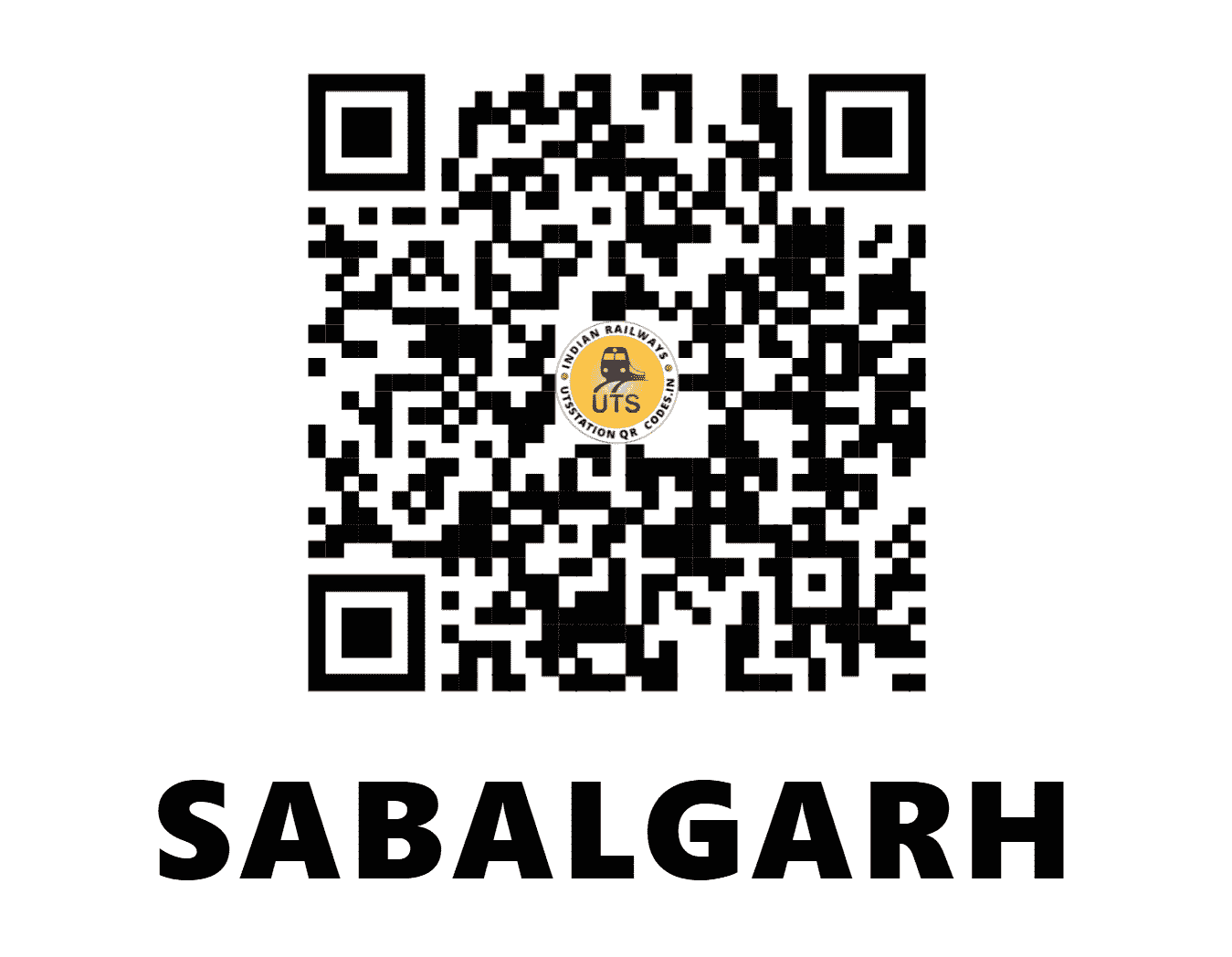 UTS QR Code for SABALGARH - SBL (NC - )