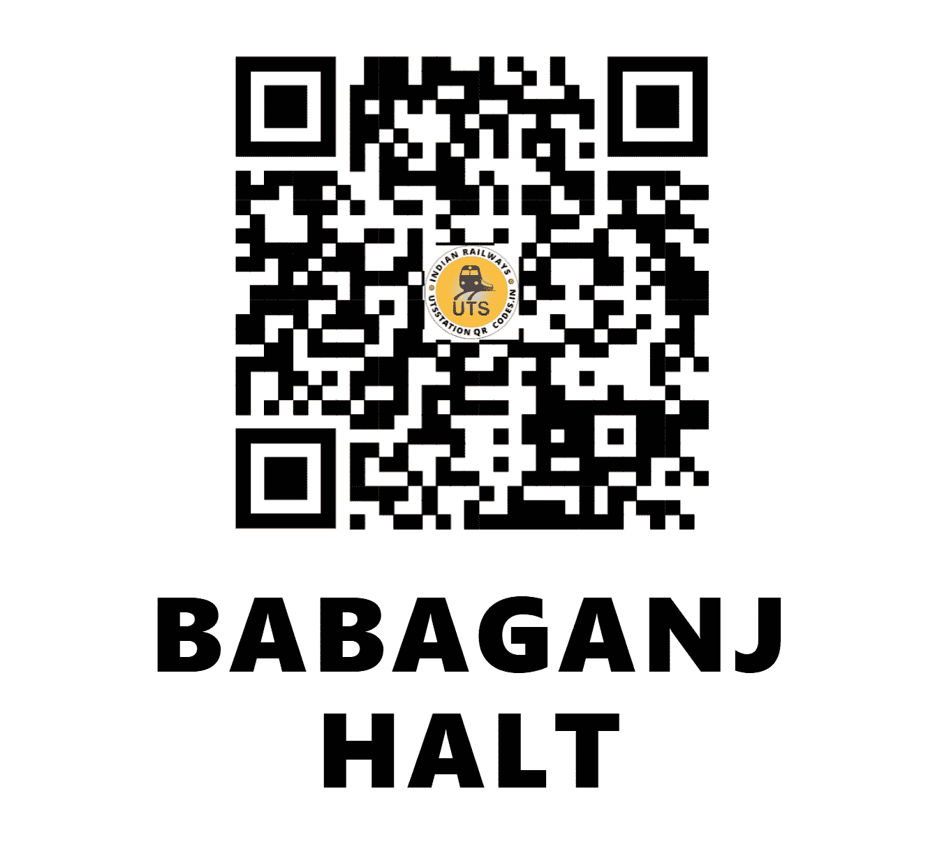 UTS QR Code for BABAGANJ HALT - BBJ (NE - )